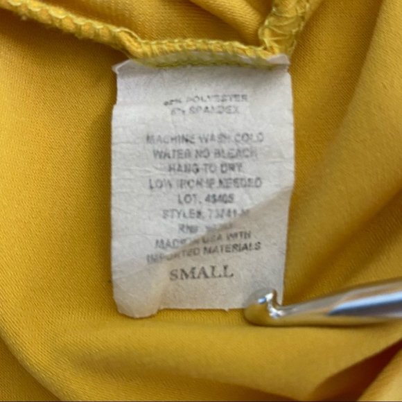 Prospect BLVD Cut Sleeves with Ties Yellow Top - Picture 7 of 9